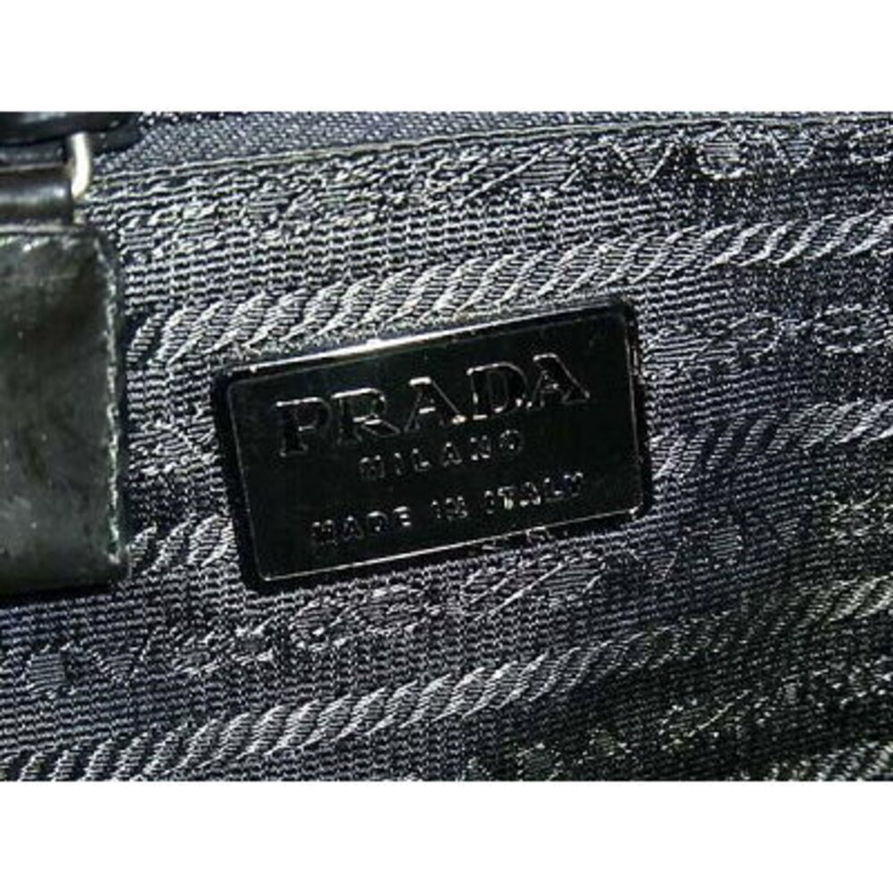 PRADA Handbag Bordeaux Purple Black Patent Leather - Picture 4 of 6